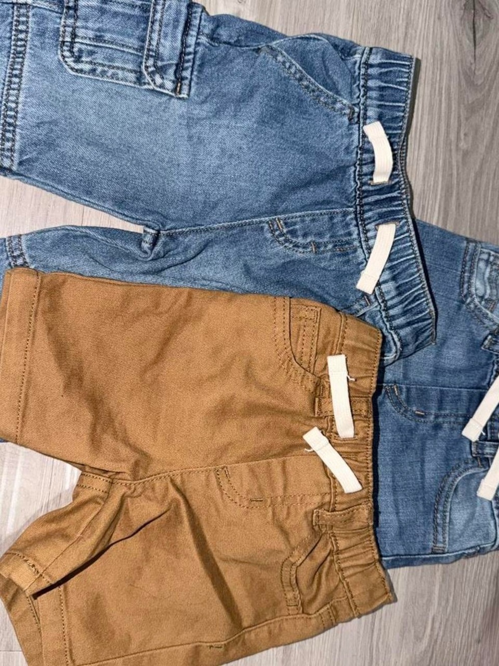 3 total Kids Elastic-Waist Pull-On Shorts size 18 months - pants are 12 months